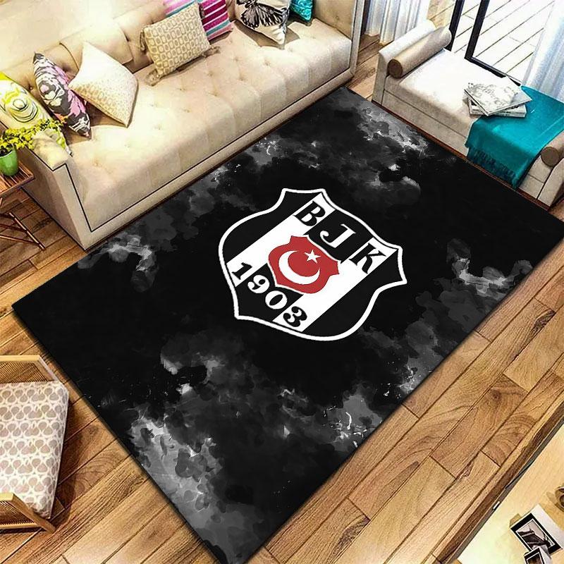 Besiktas Gymnastics Club Carpet Rug for Living Room Bedroom Home Sofa Decoration,Kids Play Non-slip Floor Mat