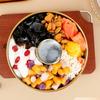 22cm 410 Stainless Steel Dessert Pan Dry Ice Dessert Container Pot Fruit Bowl Fountain Fondue for Ice Cream Fruits