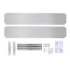 Stainless Steel Shelving, 2 Tier Adjustable Shelf Storage, Heavy Duty Shelving 60.2*15.7*3.5in For Storing And Displaying Goods
