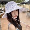 Spring and Summer Love Love Big Brim Bucket Hat Women's Seaside Vacation Travel Sunscreen Sunshade Sun Hat Basin Hat