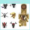 Skibidi Toilet Toy Abs Plastic Building Blocks For Kids 669d Super Tv Man