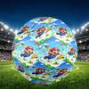 Super Mario Print Size 5 Soccer Ball, PU Wear Resistant Football for Match Training and Daily Practice, Birthday Gift for Soccer Fans