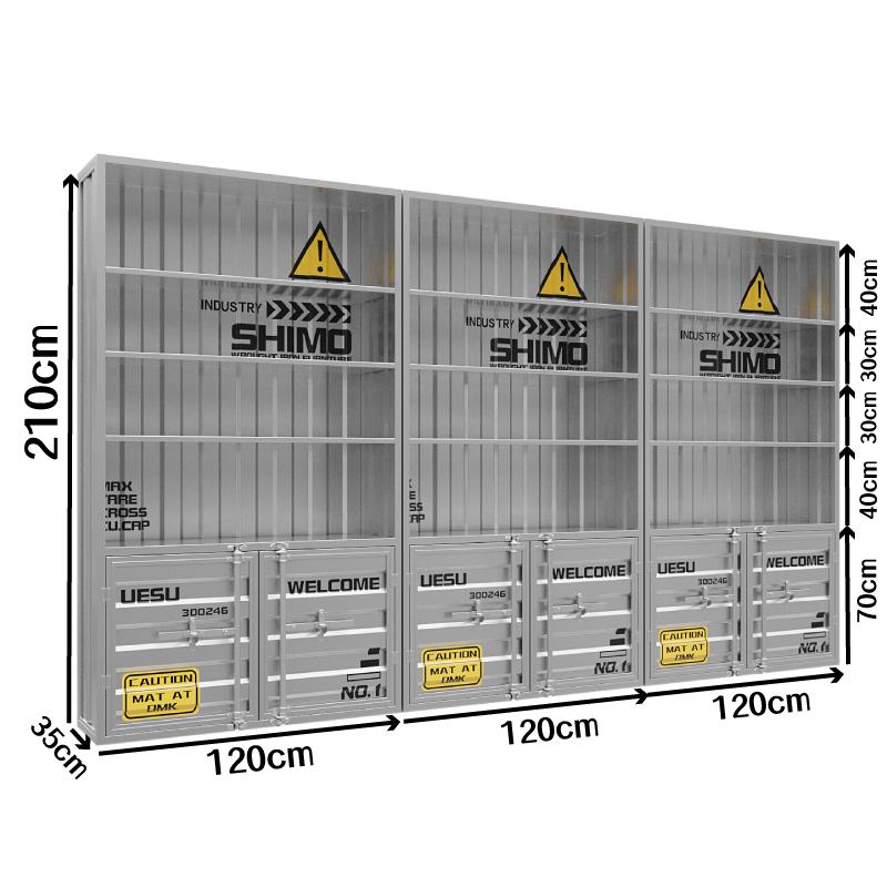 Wrought Iron Wine Display Cabinet for Restaurants and Bars
