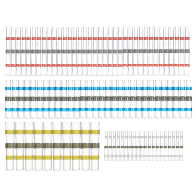 300Pcs Solder Stick Seal Wires Connectors Wires Terminals Sleeves Heat Shrink Insulated Splices for Marine Automotive