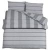 VidaXL Duvet Cover Set Grey 140x200 Cm Cotton 136435