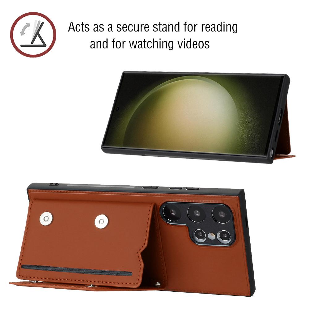 Wallet Phone Case For Samsung Galaxy S24 S23 FE S22 S21 A05 A05S A13 A14 A15 A23 A24 A33 A34 A52 A53 A54 A73 Card Holder Cover