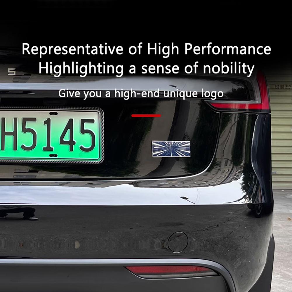 Time Space Tunnel Logo For Tesla Model 3 Y S X Trunk Badge Emblem Decals Sticker Model 3 Highland 2024 Performance Accessories