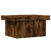 VidaXL Table basse chêne fumé 80x55x40 cm bois d'ingénierie, table latérale, table de salon, table d'accent, bout de canapé, 840867