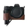PU-Leder Kamera Halbtasche für Nikon Z6II Z7II Z5 Bodenöffnung Magnetabdeckung
