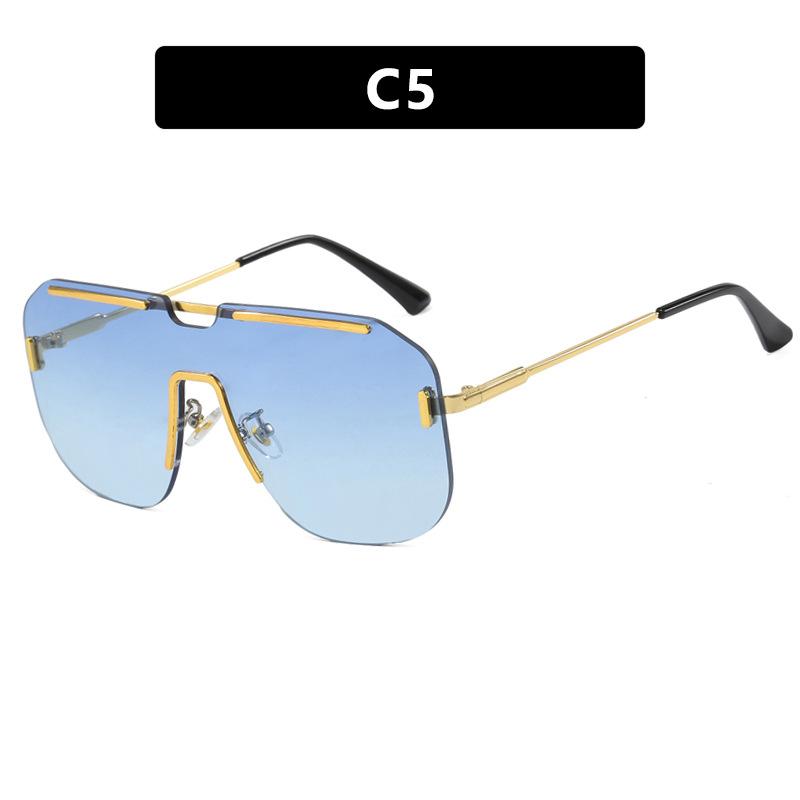 

Женские солнцезащитные очки, цельные солнцезащитные очки без оправы в квадратной большой оправе.