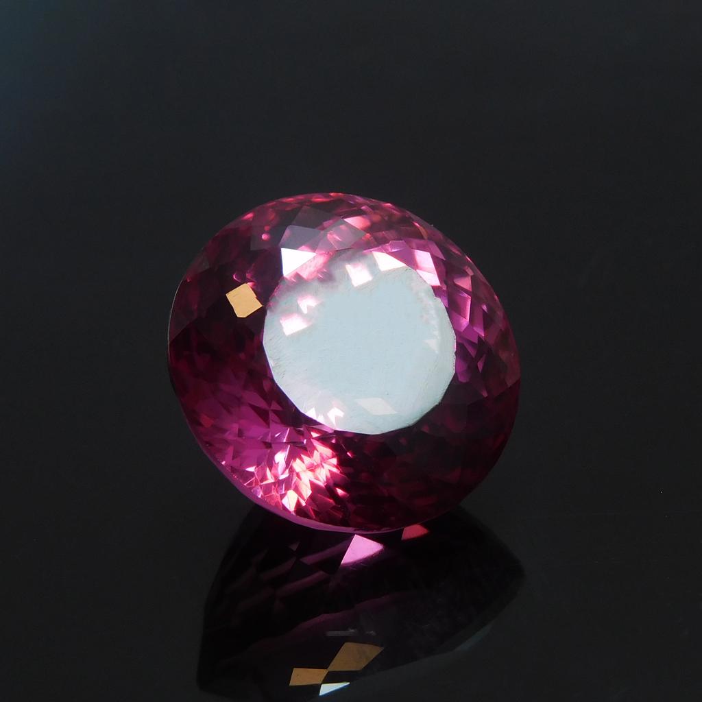 Natural Ruby Pink 26.15 Ct Loose Gemstone CERTIFIED Ring Size Round Cut