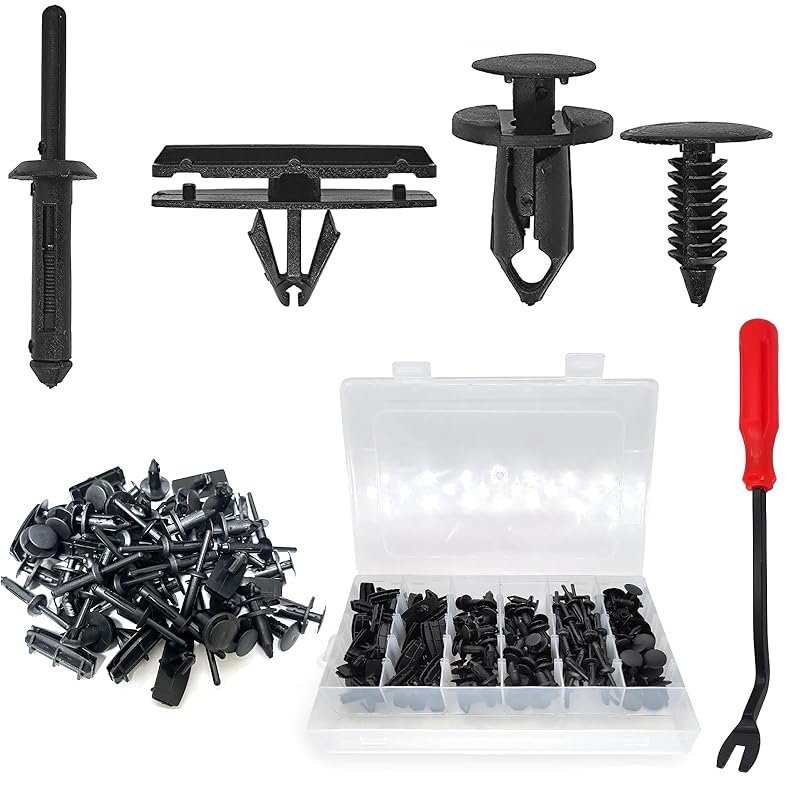 121PCS Fender Clips For 2007- Jeep Wrangler JL JK & 2005-2010 Grand Cherokee, Retainer Push P 6030441, Plastic Rivets 6506007AA, Rocker Molding Clips