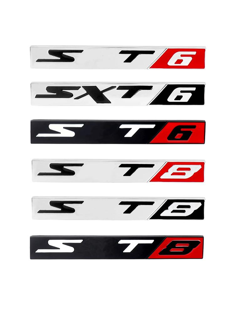 1 ks 3D kovové odznaky emblémy nálepky Sxt6 Sxt8 pro Ram Caliber Journey Sxt8 Sxt6 Srt6 Srt8 Caravan Autodoplňky
