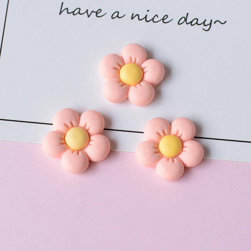 10 Pcs New Cute Cartoon Versatile Little Fresh Flower Series Resin Scrapbook Diy Jewelry Children Gift Hairpin Accessories A60