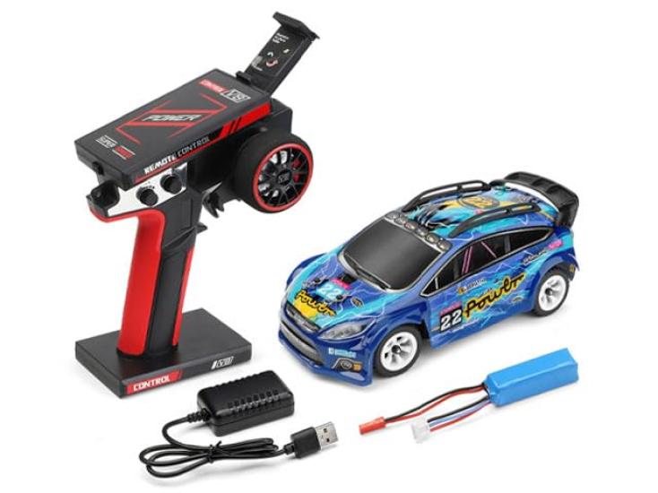 Hi-Tec WL 128 4WD Mini Rally Car FORCE 22, Official Japanese Product, RC Off-Road, Electric, Painted, Fully Assembled, RTR, 30kmh Speed, LED Lights,
