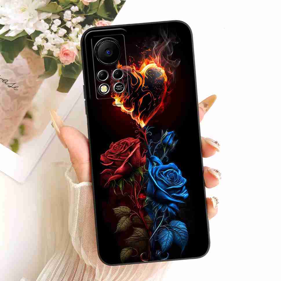 For Infinix Hot 11s NFC Case Beautiful Butterfly Flower Back Cover For Infinix Hot 11 S 11s NFC 11SNFC Protection Cases Funda