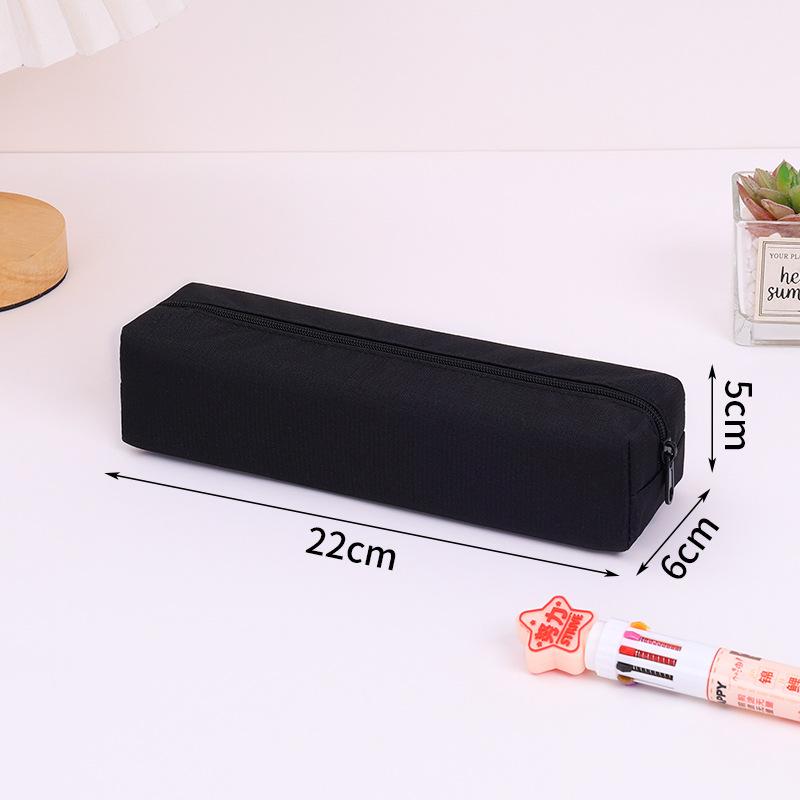 Solid Color Pencil Case, Octagonal Simple Stationery Box, Student Large-capacity Stationery Pencil Case, Advanced Text