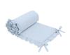 Universal Bumper with Ruffle for a Baby Cot - Blue