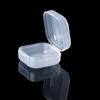 Square Transparent Storage Box Makeup Lipstick Cotton Swab Organization for Women Jewelry Cosmetics Collection  Red