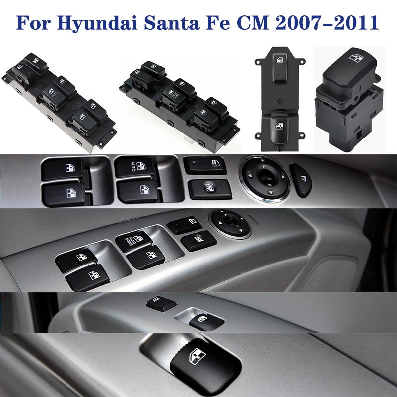 For Hyundai Santa Fe CM 2007 2008 2009 2010 2011 Electric Power Window Lifter Control Switch Button 93570-2B000S4 93570-2B140S4