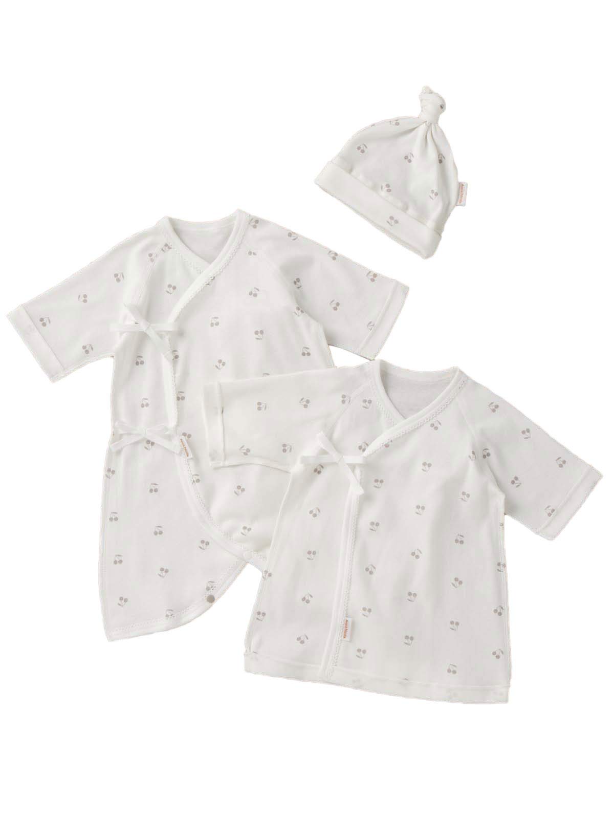 

Baby Made in Short Underwear Combination 3 Piece Baby Cherry [Anna Nicola] Clothes, Newborn, Japan, Printed, & Underwear, Cap, Set, Boys, Girls,