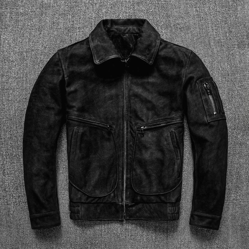 

Многослойная матовая куртка из мягкой коровьей кожи, натуральная кожа, для мужчин 4XL