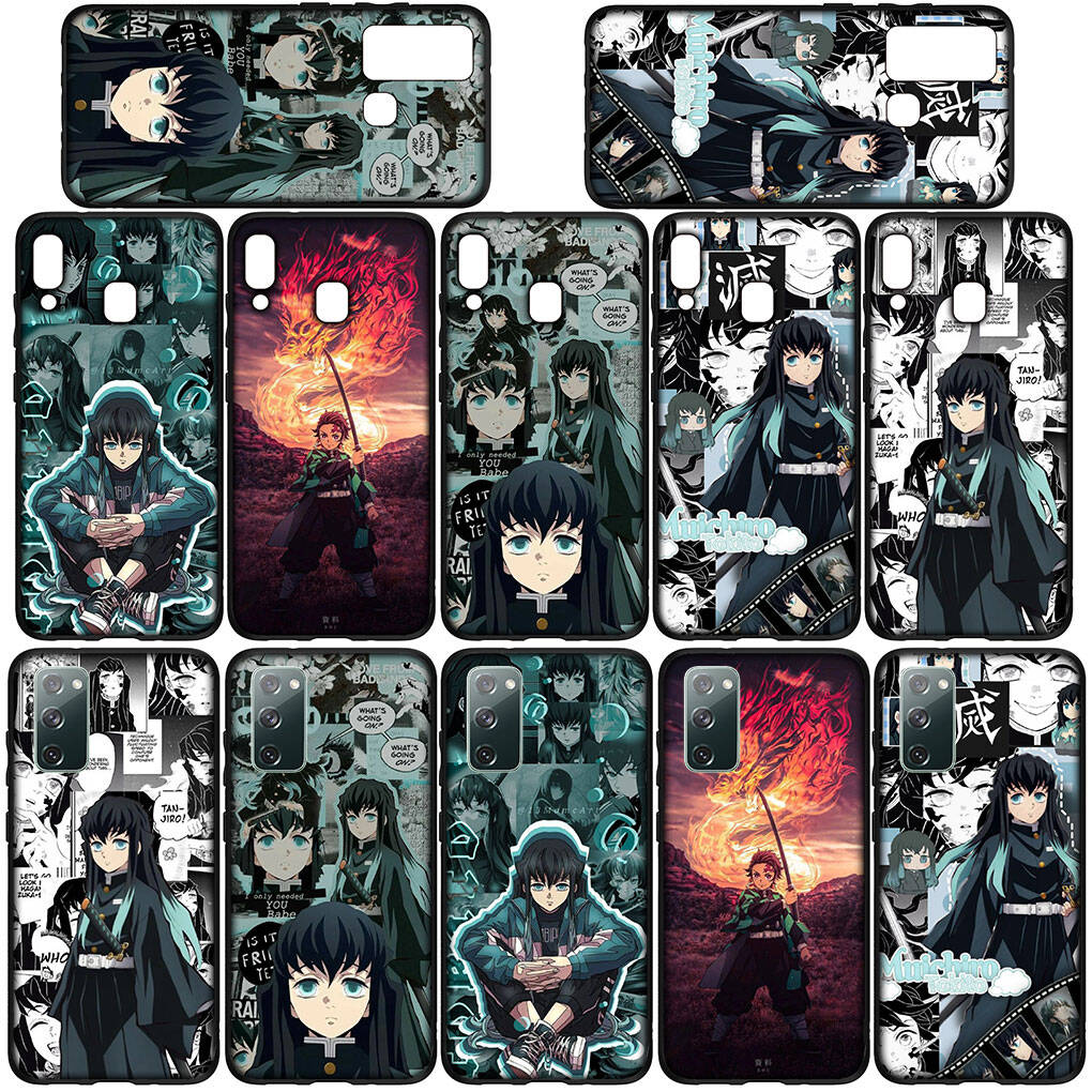 Phone Case for iPhone 17 16 15 Plus Huawei P30 P20 Lite Redmi Note 14 12 11 13 Pro Max OPPO A60 A80 A40 A18 A38 A54 Muichiro Tokito Demon Slayer Cover
