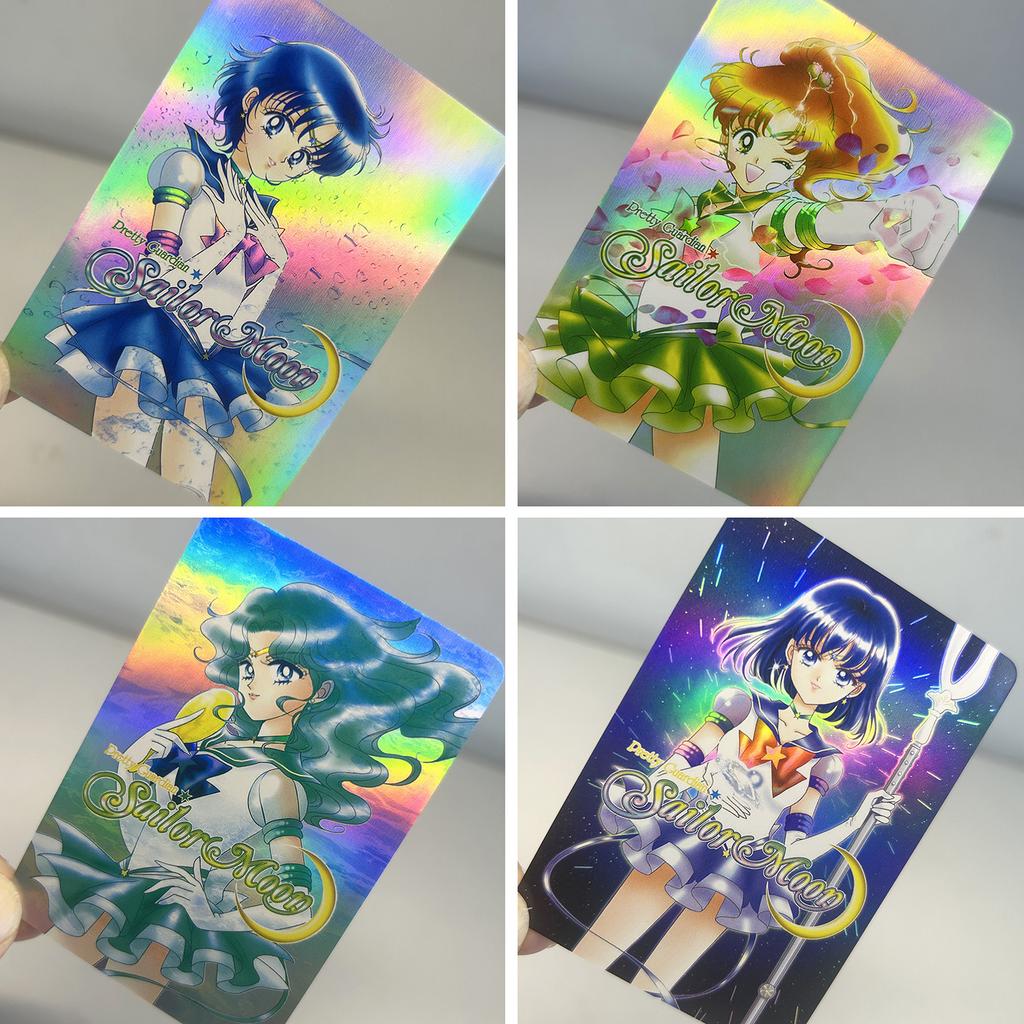 Diy 11pcs/set Pretty Guardian Sailor Moon Self Control Collect Signature Trading Flash Card Anime Christmas Gift