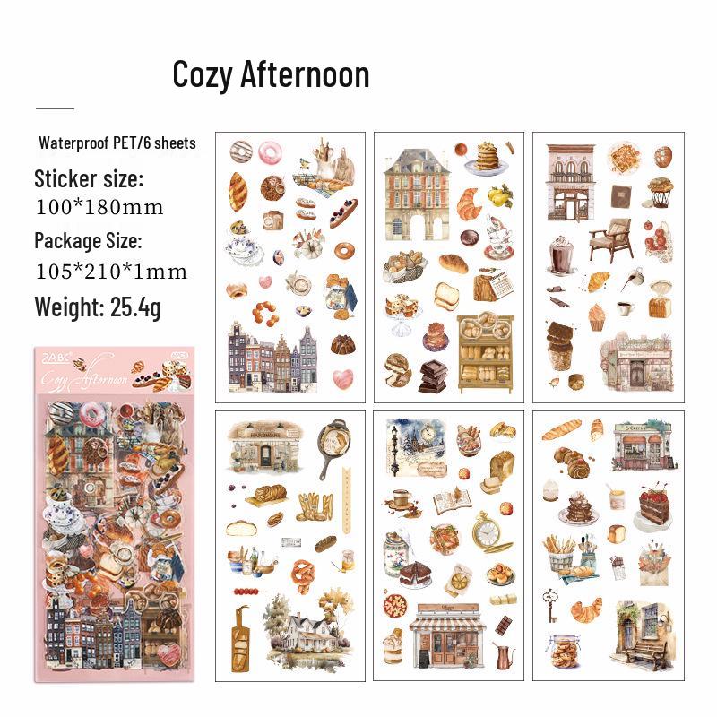 

Водонепроникні ПЕТ наклейки Old Dream з фігурною вирубкою для творчого ведення щоденника