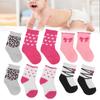 5 Pairs Baby Girl Cotton Socks AntiSlip Soft Infant Kids Socks for 01 Year Old Baby