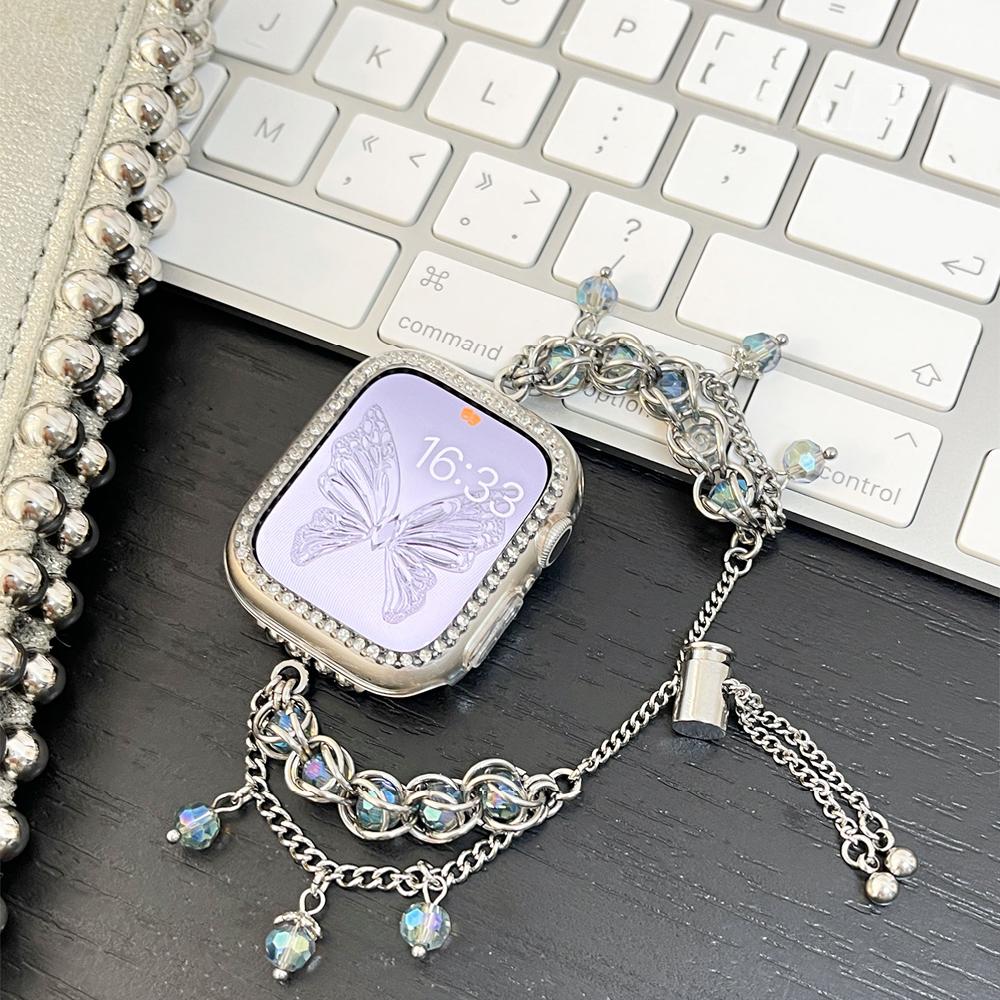 18mm 20mm 22mm Damenarmband für Samsung Galaxy 6 5 4 40mm 44mm 6/4 Classic Active 2 Schmuckband für Huawei GT4 41mm Amazfit GTS4