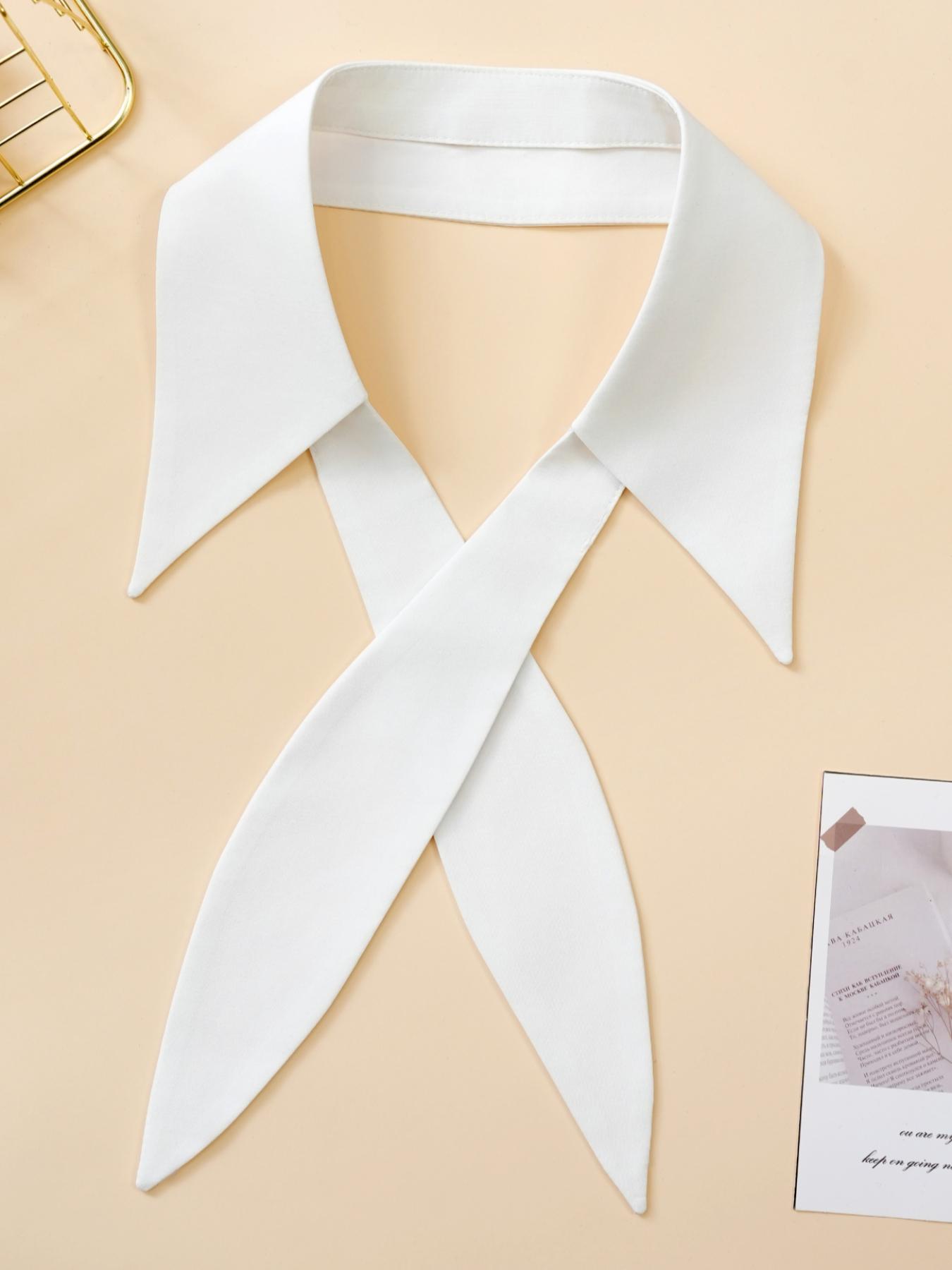 

1 шт. молодежная модная версия большой заостренный воротник декоративный съемный воротник для рубашки, женский универсальный самостоятельный воротник для рубашки