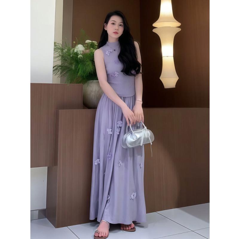 7807-2 Stylish Sweetheart: Summer 2026 Slimming Knit Two-Piece Set