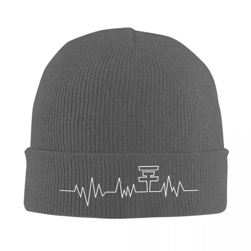 Tokio Hotel Heartbeat Knitted Hat for Women Men Beanies Autumn Winter Hats Unique Logo Casual Cap