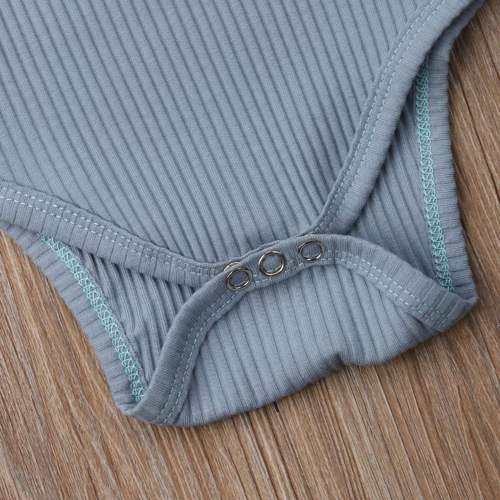 Neugeborenes Baby, Mädchen, Junge, einfarbig, Rüschen, Strampler, Bodysuit, Overall, Outfit, Kleidung, 0–24 Monate