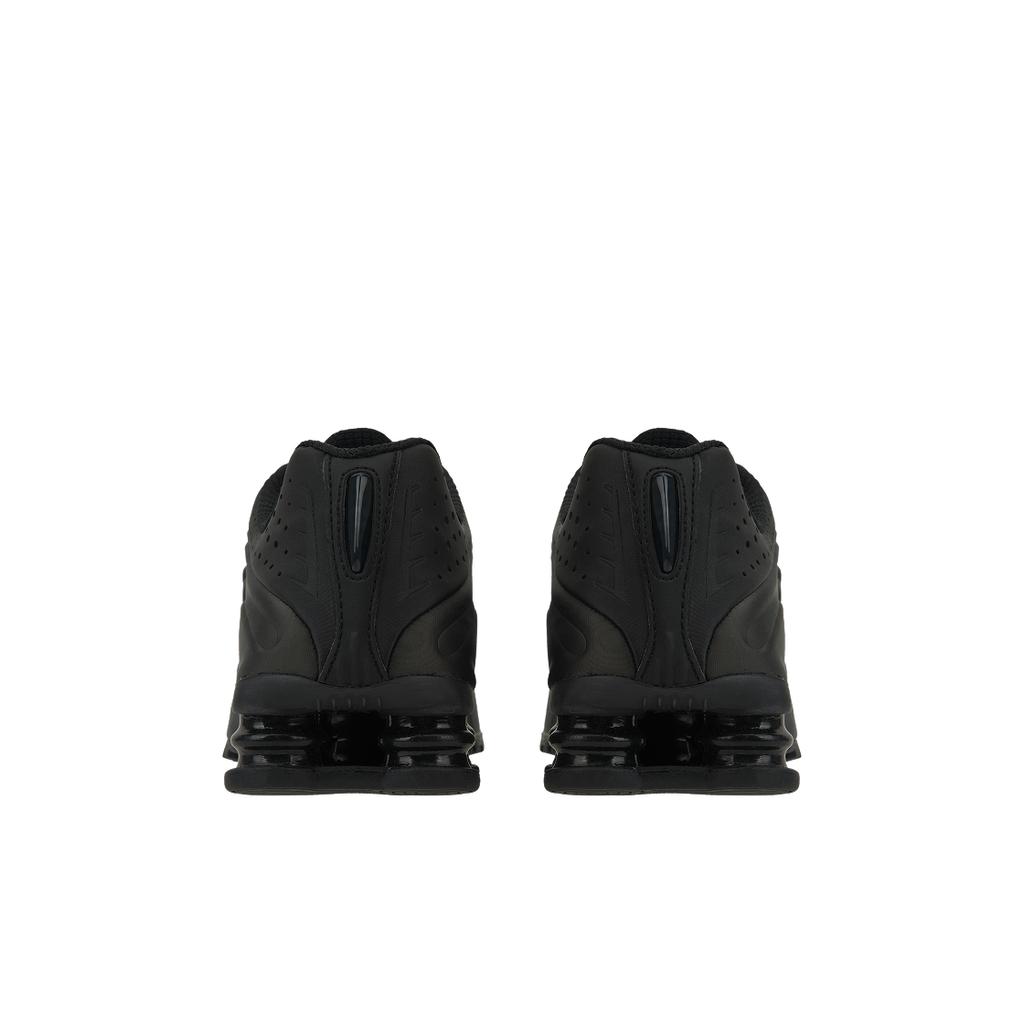 Nike Shox R4 Triple Black 2025 Men Sneakers Bright-Crimson HQ1988-001