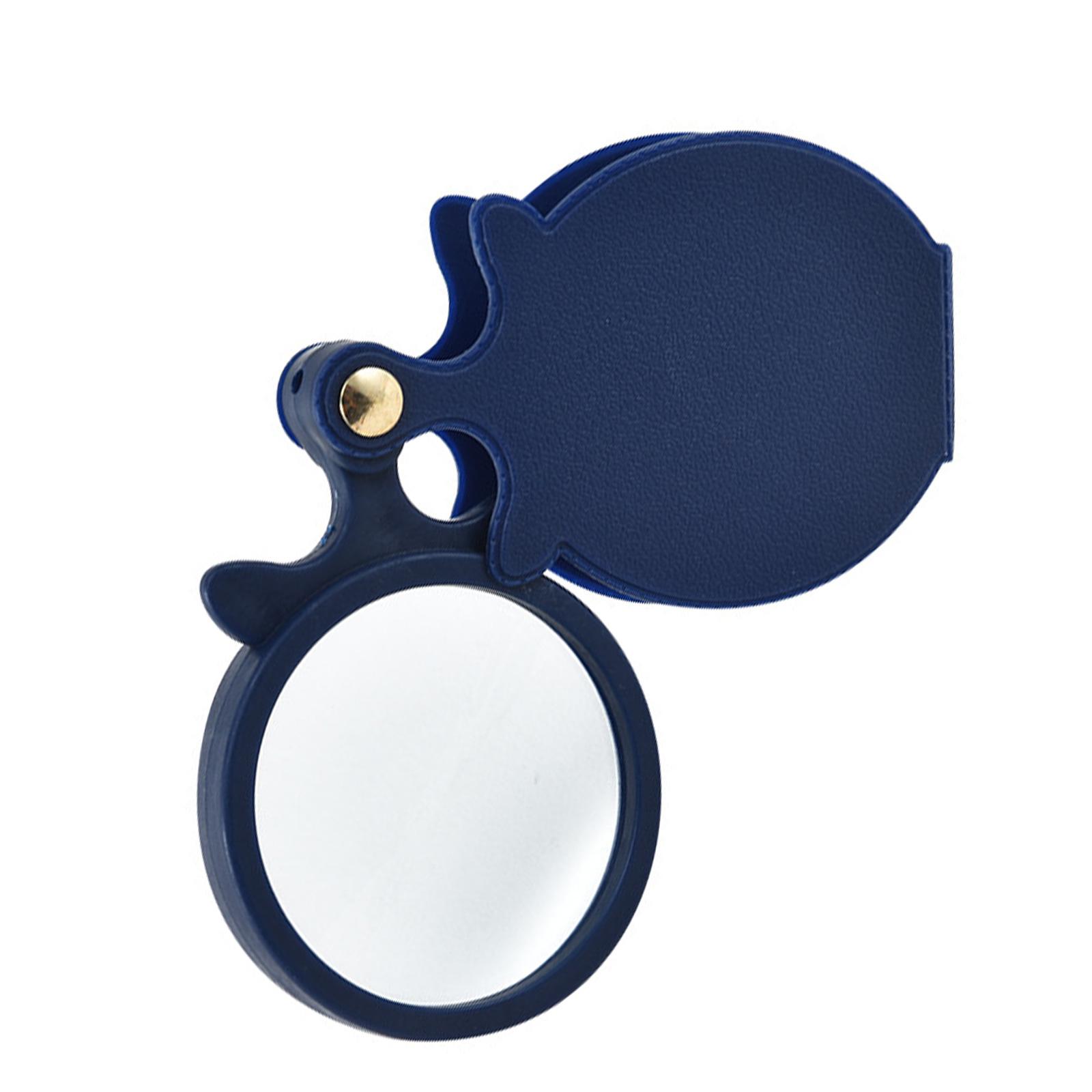 

10-кратна кишенькова лупа з гумовою та АБС-пластиковою оправою, підходить для точних оптичних завдань та детальних оглядів синій