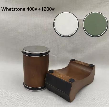

2025 New Roller Sharpener, 4 Angle Options (12°/15°/18°/20°), Wooden Base, Magnetic Function L