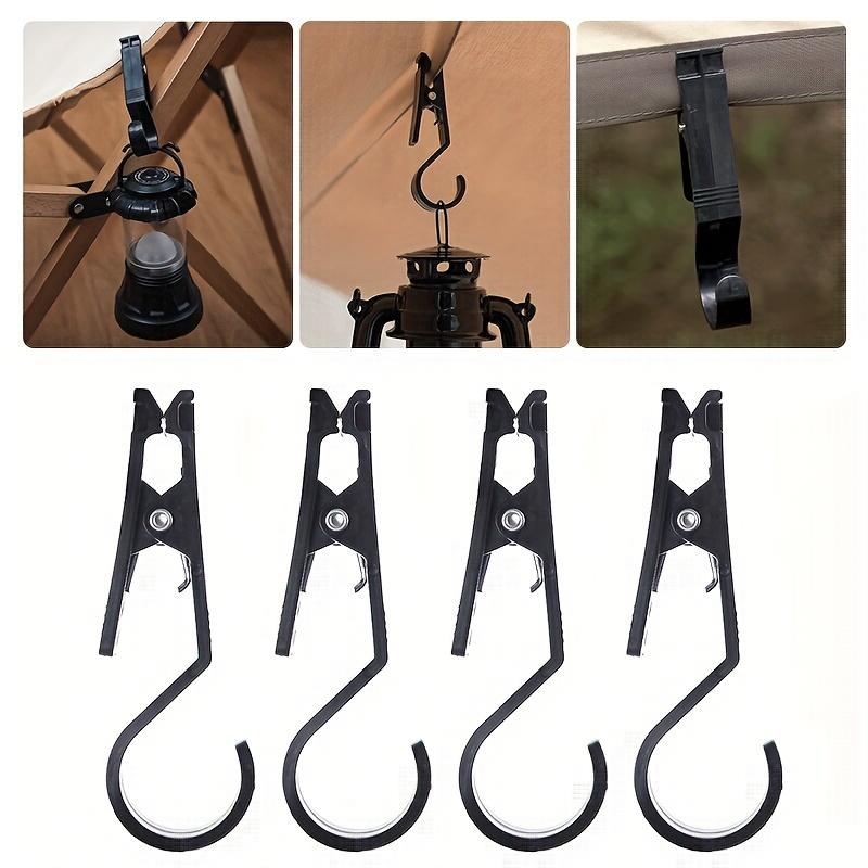 Ganci in PVC Resistenti e Leggeri per Campeggio e Viaggio - Clip Multifunzionali per Tende da Esterno per Appendere in Sicurezza Attrezzatura, Asciugamani e Altro, Attrezzatura