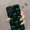 Aesthetics Cute Cartoon Alien Space Phone Case Silicone Soft For Iphone 15 14 13 12 11 Pro Mini XS MAX 8 7 6 Plus X XR Shell