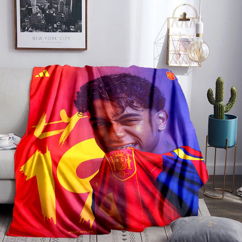 Football Spirit Ya-mal Coperta Leggera Ideale Coperta da Letto Perfetta per Viaggi, Campeggio, Soggiorni, Uffici, Divani, Regalo di Natale per Fan