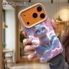 Phone Case: Lambskin 2D Flat Samsung Galaxy A34 A35 M05 M06 S20 S22 S21 FE Plus 5G Protective Case, Rainbow Little White Cat, Christmas and Halloween 