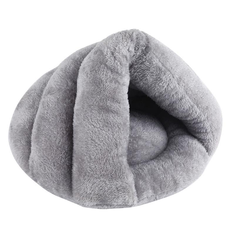 Four Seasons Semi-Enclosed Pet Bed: 3D Warm Cat and Small Dog Bed Slipper Mat