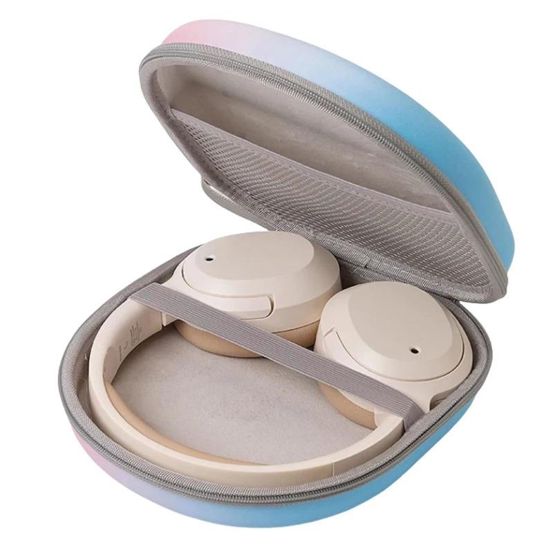 Headphone Storage Bag Gradient Color Headset Case EVA PU Shockproof Waterproof Protective Cover Carrying Box