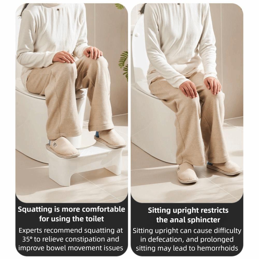 U-shaped Thickened Storage Box Waterproof Toilet Foot Stool Premium Squatty Potty  Adult