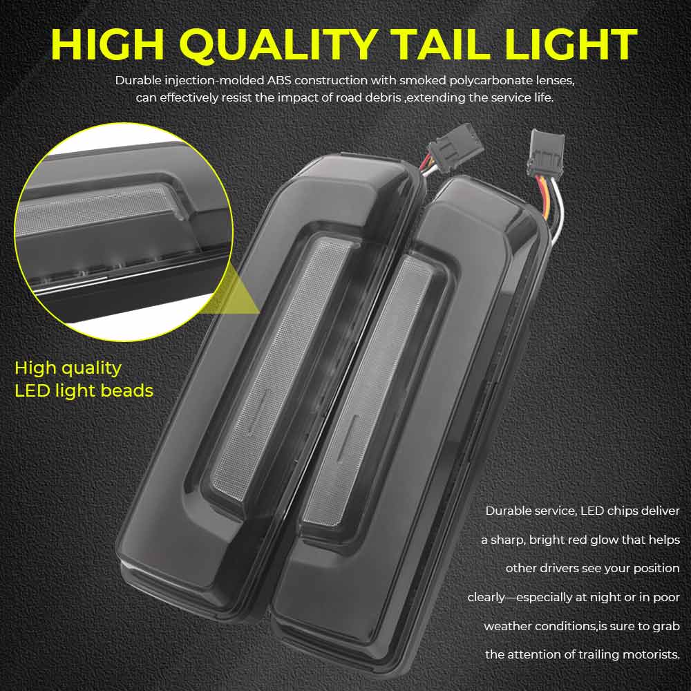 LED Saddlebag Tail Lights ABS Plastic Black Motorcycle Accessory Fit For Harley Touring Road Glide CVO/SE FLTRXSE 2023 2024 2025