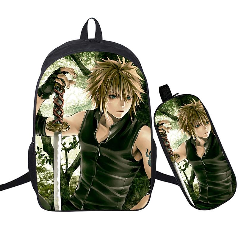 Riman 3D Digital Printing Backpack Two-piece Set Full-color Backpack Student Schoolbag