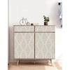 Modern Stripe Peel And Stick Wall Cover Beige And White Contact Paper Removable Self Adhesive Wall Cover For Bedroom Drawers Decor