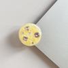 Korean Style Rhinestone Gemstone Phone Holder - Magnetic Round Finger Ring