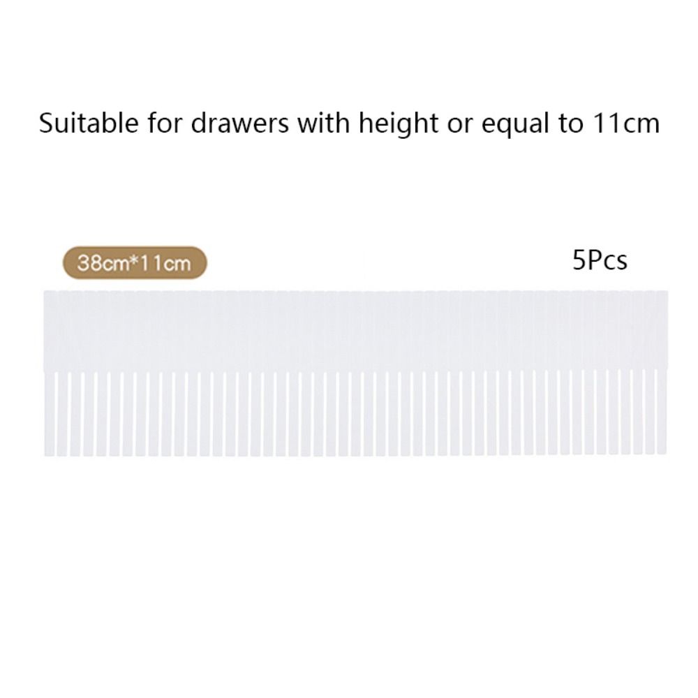 5Pcs Adjustable Drawer Divider Household DIY Combination Partition Board Storage Organizer Space-saving Cabinet Closet Separator